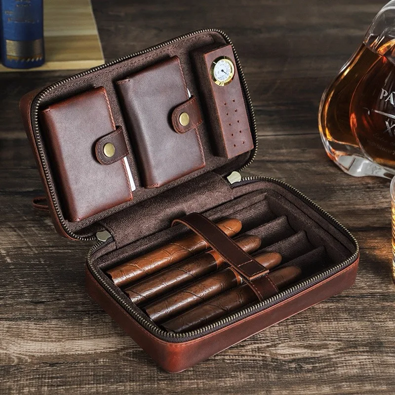 Vintage Ltravel Cigar Box With Magnetic Hygrometer That Can Hold 4 Cigars.
Vintage Ltravel Cigar Box With Magnetic Hygrometer That Can Hold 4 Cigars.