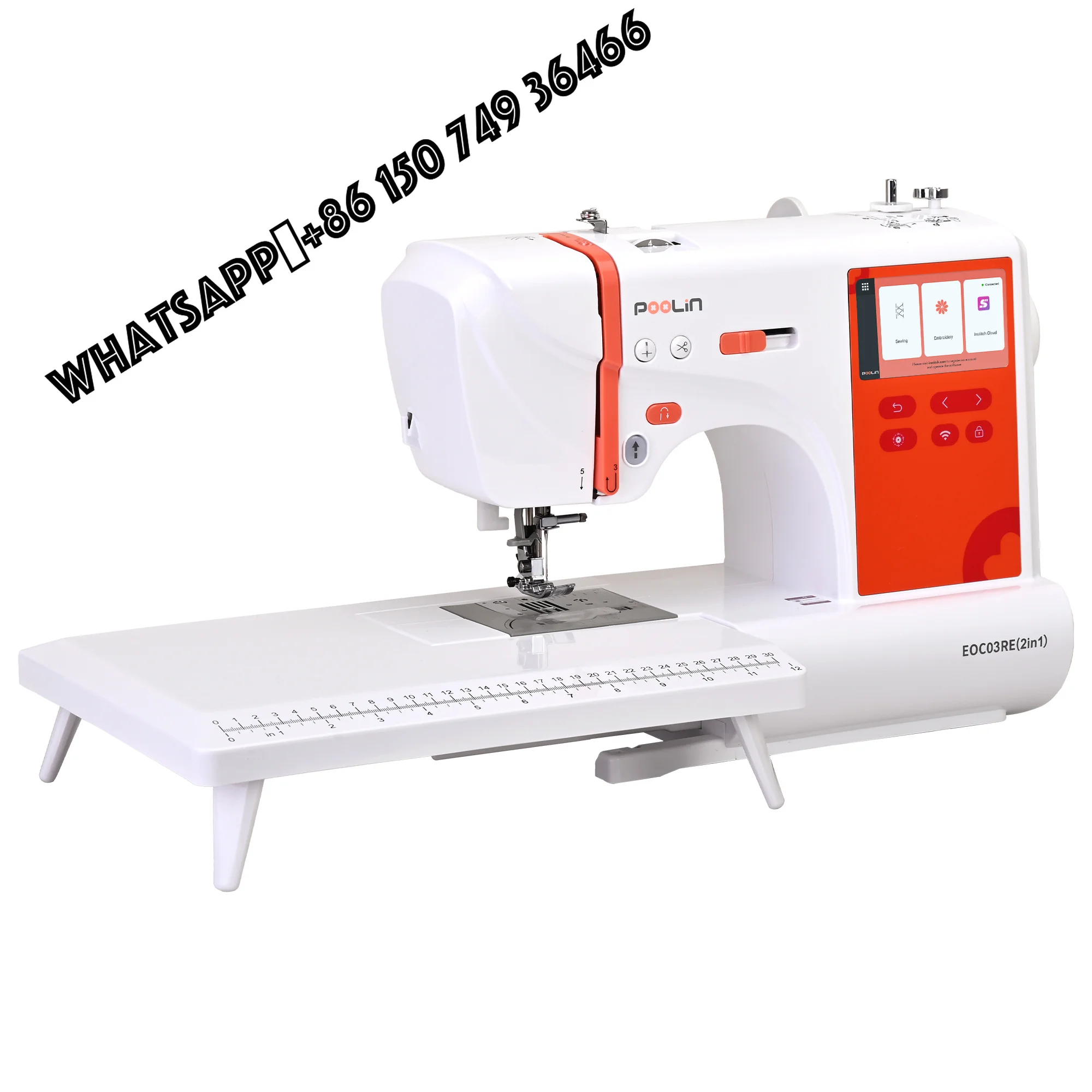 PooLin EOC03RE(2in1) Small Household Electric Embroidery Machine Home Use Business Portable DIY Single Head Embroidery Machine
PooLin EOC03RE(2in1) Small Household Electric Embroidery Machine Home Use Business Portable DIY Single Head Embroidery Machine