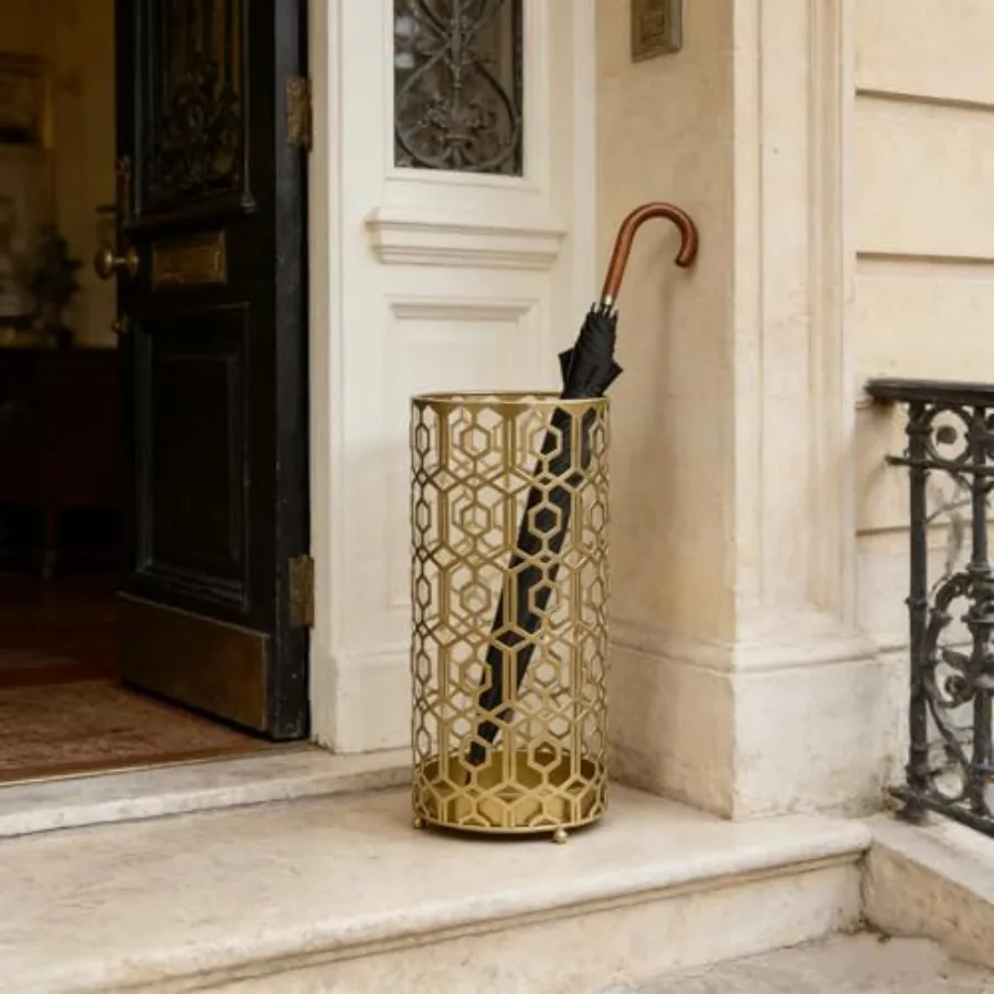 Metal Umbrella Racks, Gold Round Stand Holder Organizer with Drip Tray, Freestanding Holders for Canes Walking Sticks Entryway
Metal Umbrella Racks, Gold Round Stand Holder Organizer with Drip Tray, Freestanding Holders for Canes Walking Sticks Entryway