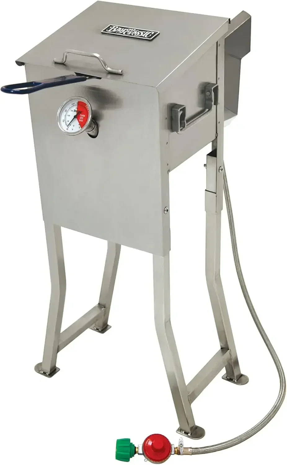 Bayou Classic 700-725 2.5-gal Stainless Bayou Fryer Freestanding or Table Top Includes Stainless Mesh Basket Fry Thermometer
Bayou Classic 700-725 2.5-gal Stainless Bayou Fryer Freestanding or Table Top Includes Stainless Mesh Basket Fry Thermometer
