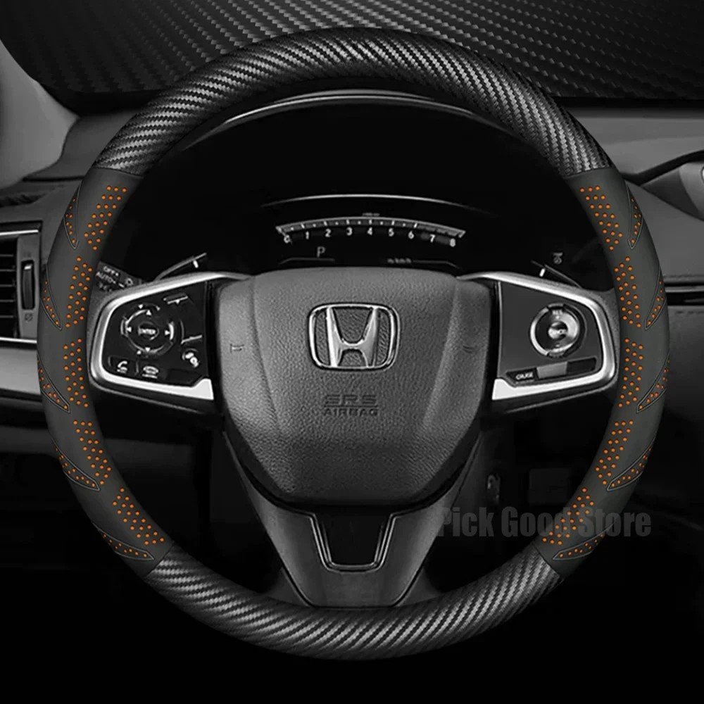 Leather Car Steering Wheel Cover For Honda Civic CRV Fit Accord Jazz HRV XRV City 2025 2026 Anti slip Car Interior Accessories
Leather Car Steering Wheel Cover For Honda Civic CRV Fit Accord Jazz HRV XRV City 2025 2026 Anti slip Car Interior Accessories