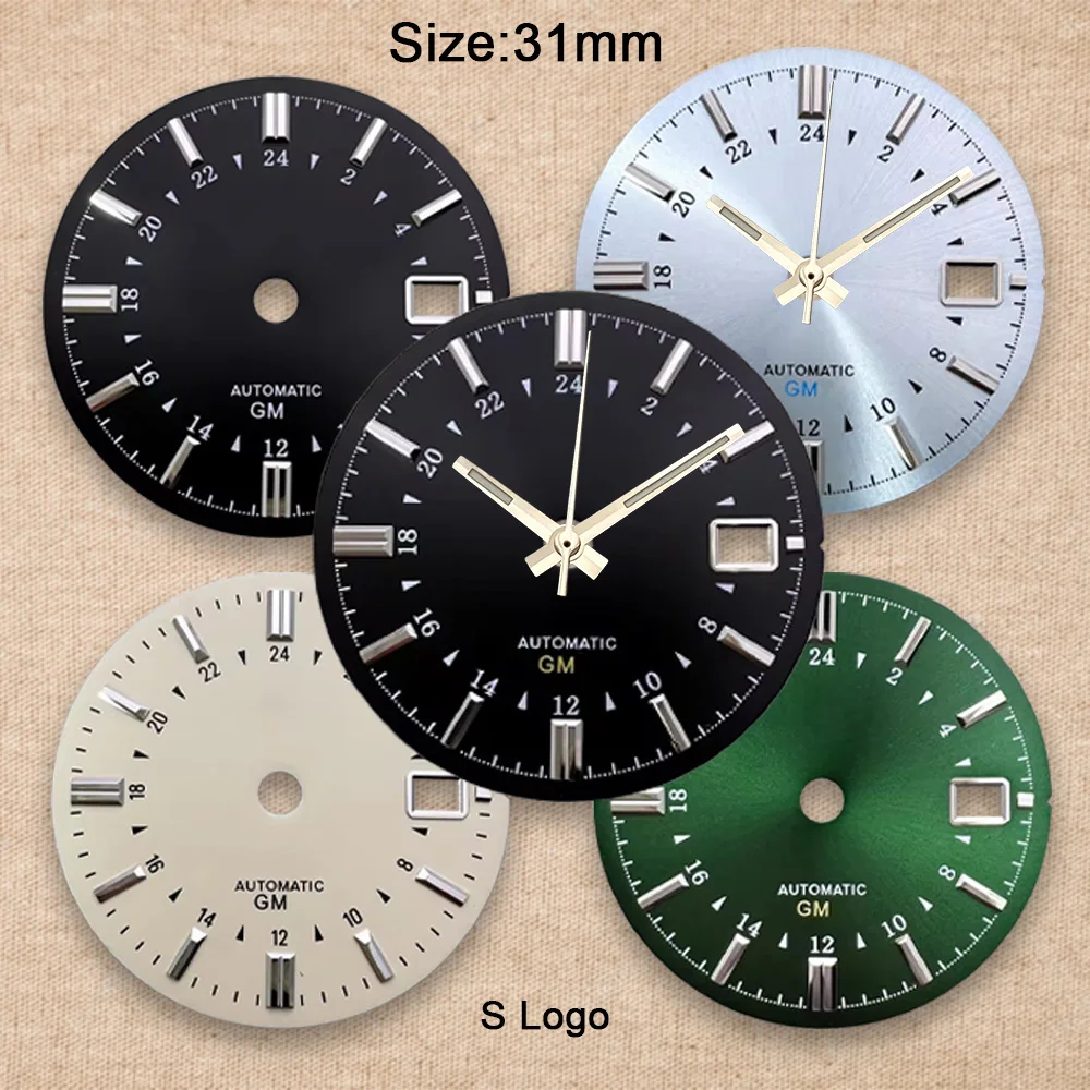 New 31mm S/GS Logo GMT Dial Fit NH34/NH35 Japanese Movement Suitable For 39.5mm Watch Case Watch Modified Accessories
New 31mm S/GS Logo GMT Dial Fit NH34/NH35 Japanese Movement Suitable For 39.5mm Watch Case Watch Modified Accessories