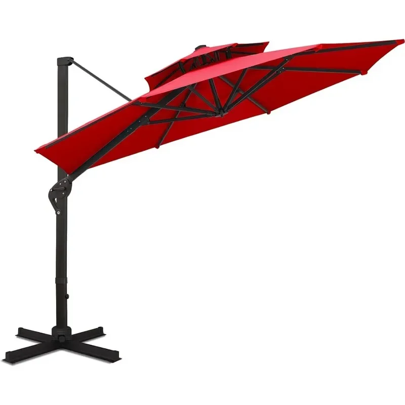 Sunnyglade 11FT Double Top Cantilever Patio Umbrella Deluxe Offset Umbrella 360° Rotation & Integrated Tilting System Heavy
Sunnyglade 11FT Double Top Cantilever Patio Umbrella Deluxe Offset Umbrella 360° Rotation & Integrated Tilting System Heavy