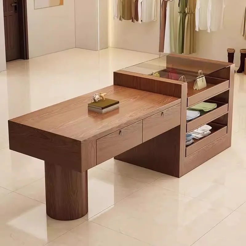 Simple high-end clothing store Nakajima display stand Solid wood water table Internet celebrity women's clothing store
Simple high-end clothing store Nakajima display stand Solid wood water table Internet celebrity women's clothing store