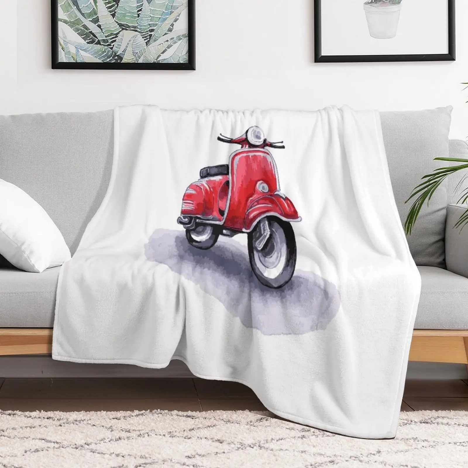Red Italian city scooter. Watercolor and graphics. Throw Blanket Beach warm for winter Bed Fashionable Bed Blankets
Red Italian city scooter. Watercolor and graphics. Throw Blanket Beach warm for winter Bed Fashionable Bed Blankets
