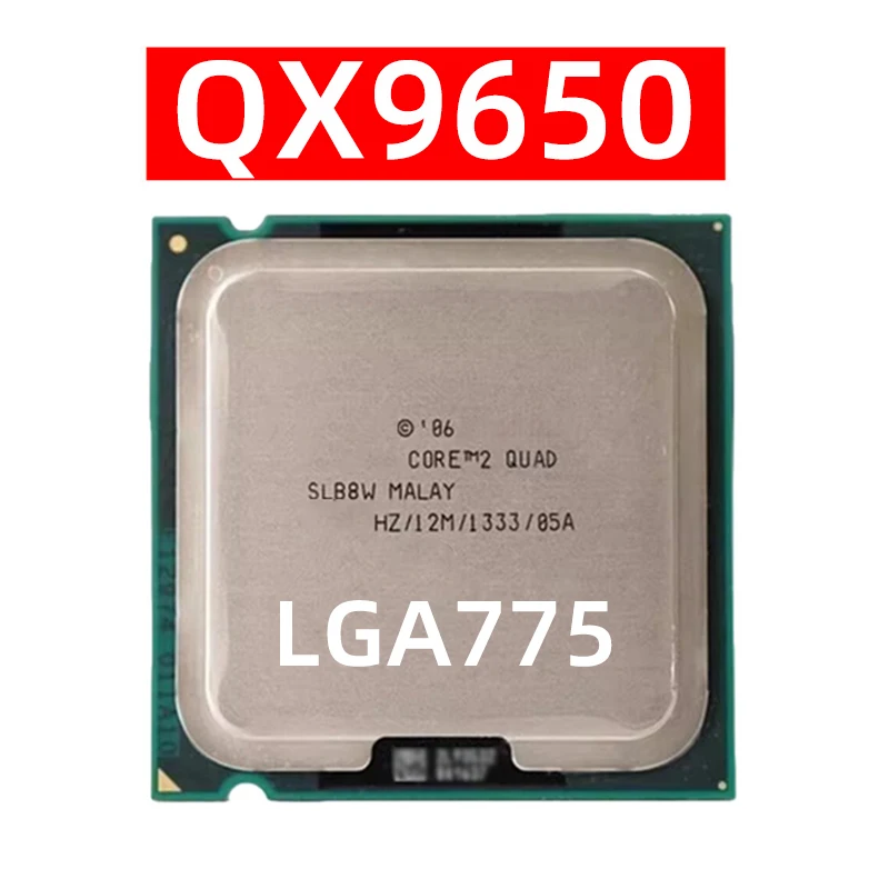 Процессор Core 2 Extreme QX9650, слот LGA-775, 4 ядра, 4 потока, 45 нм, 3,0 ГГц, 12 МБ кэш-памяти, поддержка памяти DDR3
Процессор Core 2 Extreme QX9650, слот LGA-775, 4 ядра, 4 потока, 45 нм, 3,0 ГГц, 12 МБ кэш-памяти, поддержка памяти DDR3