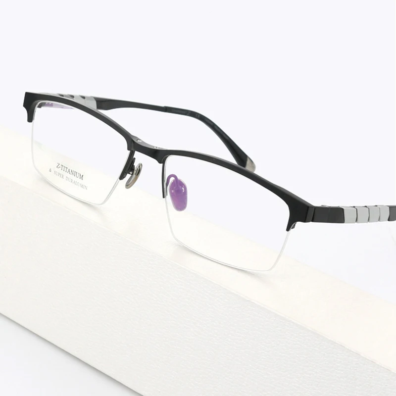 Pure Titanium Large Size Business Glasses Frames Square Men Ultralight Eyewear Half-Frame Handmade Eyeglasses Spectacles
Pure Titanium Large Size Business Glasses Frames Square Men Ultralight Eyewear Half-Frame Handmade Eyeglasses Spectacles
