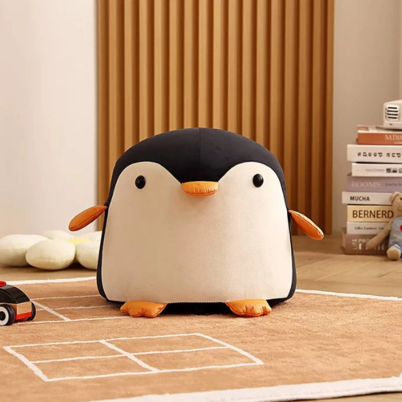 Cute Penguin Stool Lightweight Cartoon Creature Stool Cartoon Penguin Ottoman Easy to Clean Home Furniture for Playroom
Cute Penguin Stool Lightweight Cartoon Creature Stool Cartoon Penguin Ottoman Easy to Clean Home Furniture for Playroom