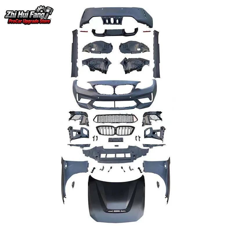 Подходит для BMW 2 серии 14-20 F22 M2 F87, модифицированный широкий корпус M2C, большой объемный передний и задний бампер, капот
Подходит для BMW 2 серии 14-20 F22 M2 F87, модифицированный широкий корпус M2C, большой объемный передний и задний бампер, капот