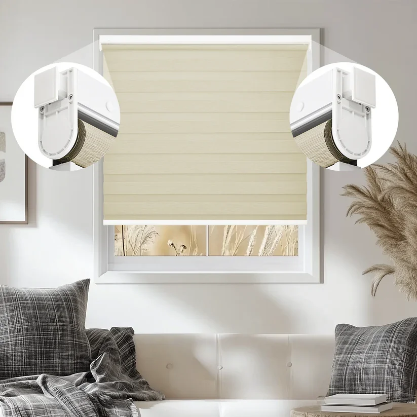 Custom Zebra Blinds No Drill Cordless Shades 80% Blackout Easy Install Window Blinds for Home
Custom Zebra Blinds No Drill Cordless Shades 80% Blackout Easy Install Window Blinds for Home