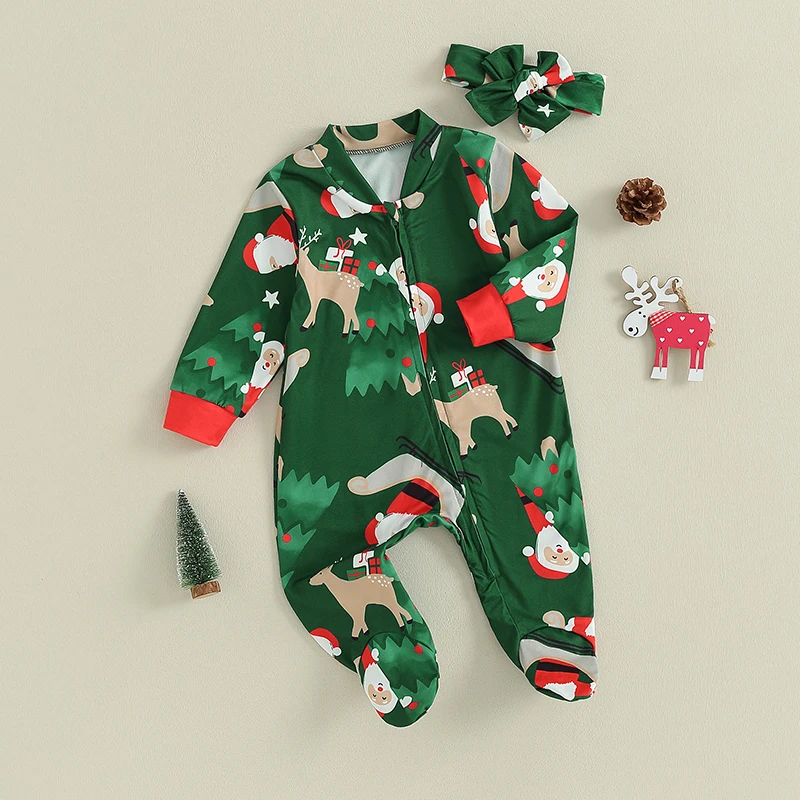Cute Toddler Christmas with Reindeer Print and Matching Headband Set for Holiday Festivities
Cute Toddler Christmas with Reindeer Print and Matching Headband Set for Holiday Festivities