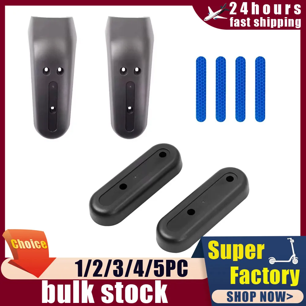 Electric Scooter Front Fork Trim Cover Rear Wheel Stents Shell With Warning Reflective Sticker For Segway Ninebot Max G30 Parts