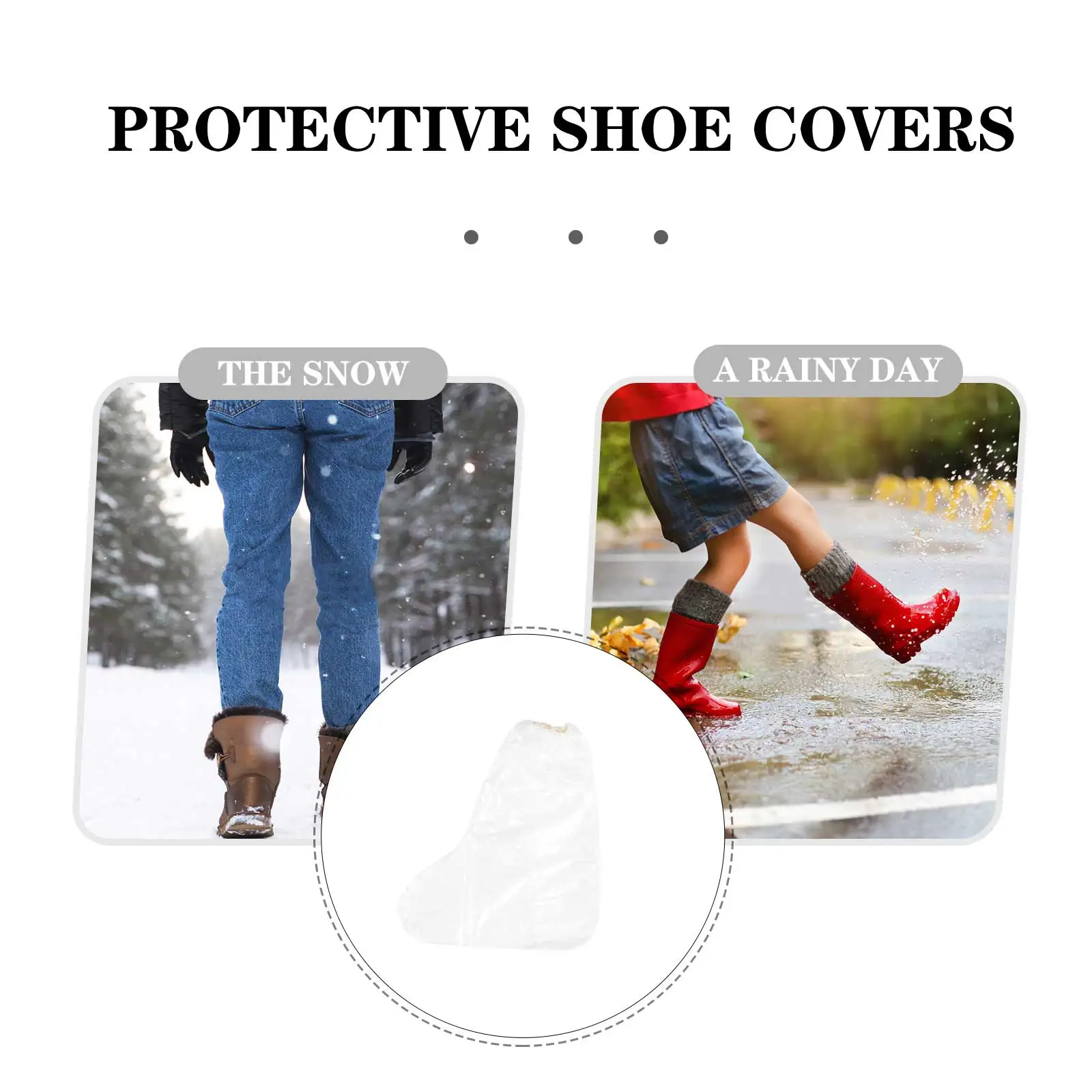 50pcs Waterproof Anti-slip Shoe Covers for Indoor Outdoor Rainy Days Disposable Elastic Mouth Boots Protection Labor Safety
50pcs Waterproof Anti-slip Shoe Covers for Indoor Outdoor Rainy Days Disposable Elastic Mouth Boots Protection Labor Safety