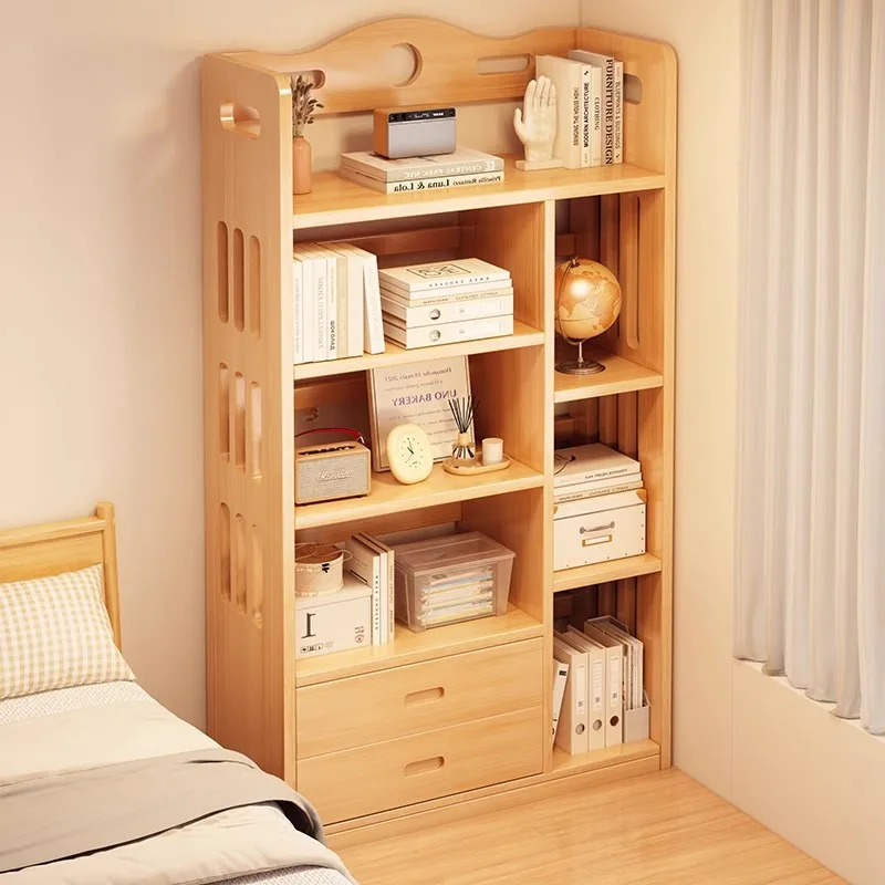 Solid wood bookshelf, bedroom corner floor shelf storage, student bookcase, living room integrated wall cabinet
Solid wood bookshelf, bedroom corner floor shelf storage, student bookcase, living room integrated wall cabinet