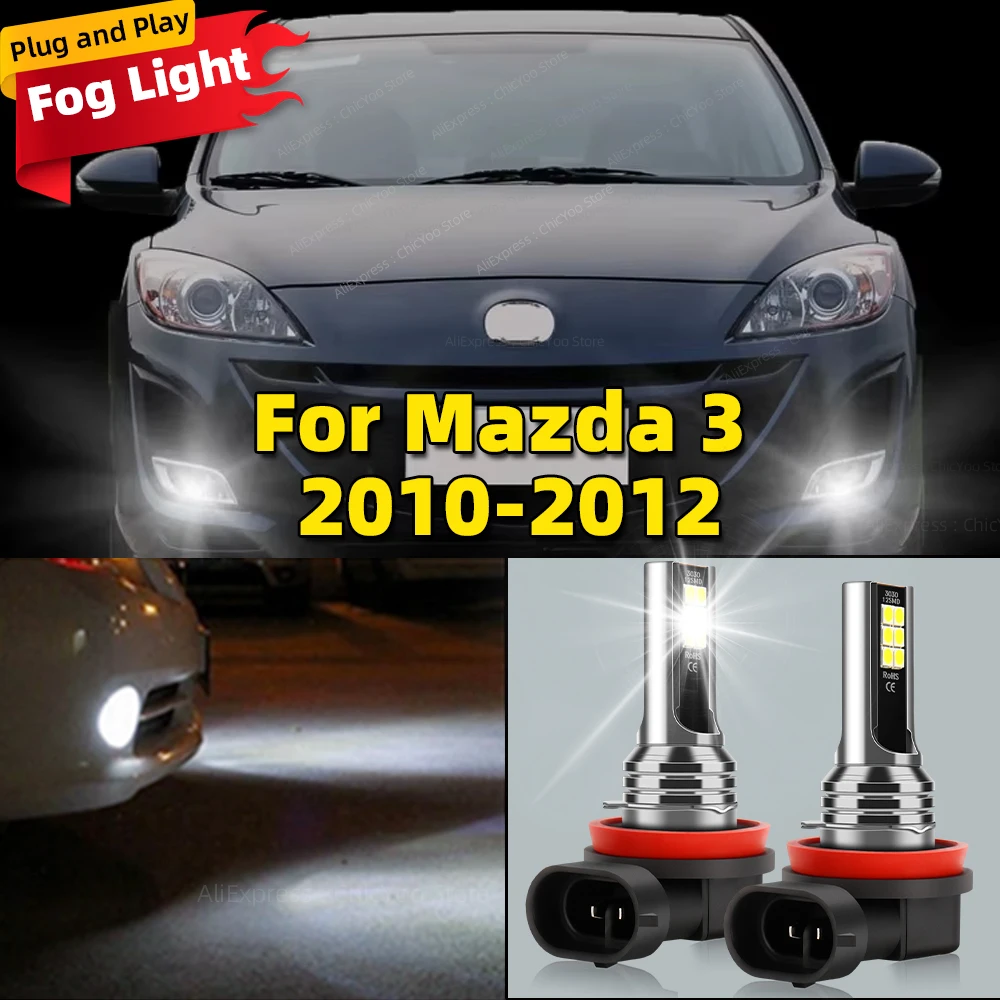 6000K Front Fog Light 2pcs LED Car Bulb Accessories Lamp For Mazda 3 2010 2011 2012 H8 H9 H11 15000LM Plug and Play
6000K Front Fog Light 2pcs LED Car Bulb Accessories Lamp For Mazda 3 2010 2011 2012 H8 H9 H11 15000LM Plug and Play