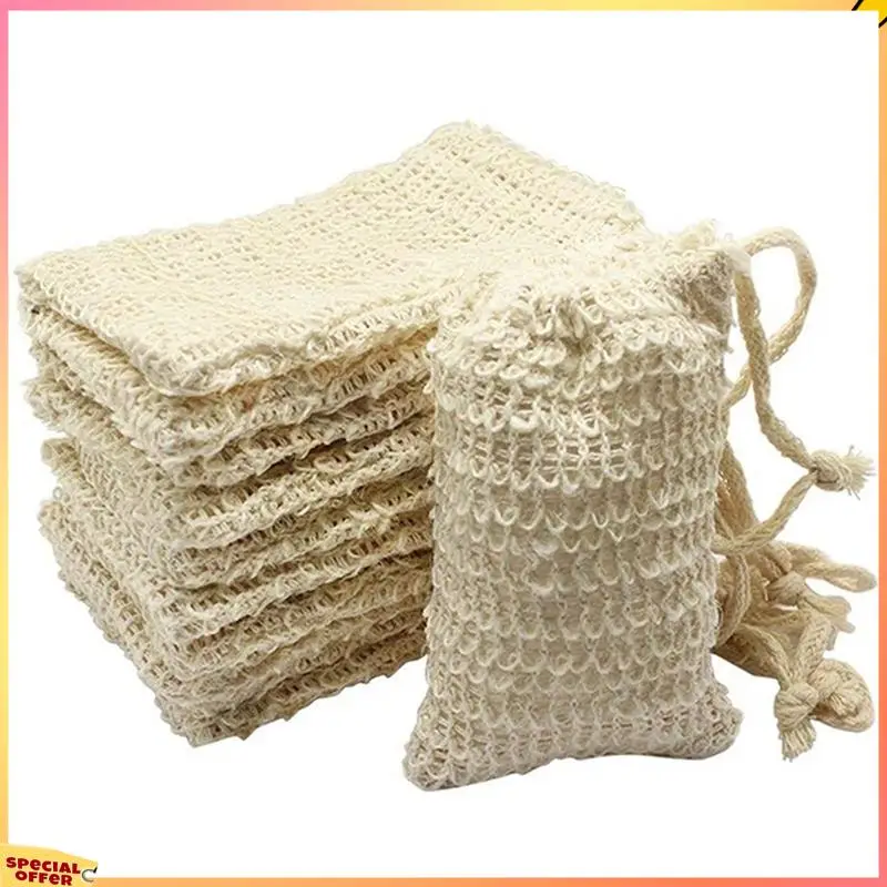 ABFI 30 Pcs Natural Sisal Soap Bag Exfoliating Soap Saver Pouch Holder 
ABFI 30 Pcs Natural Sisal Soap Bag Exfoliating Soap Saver Pouch Holder