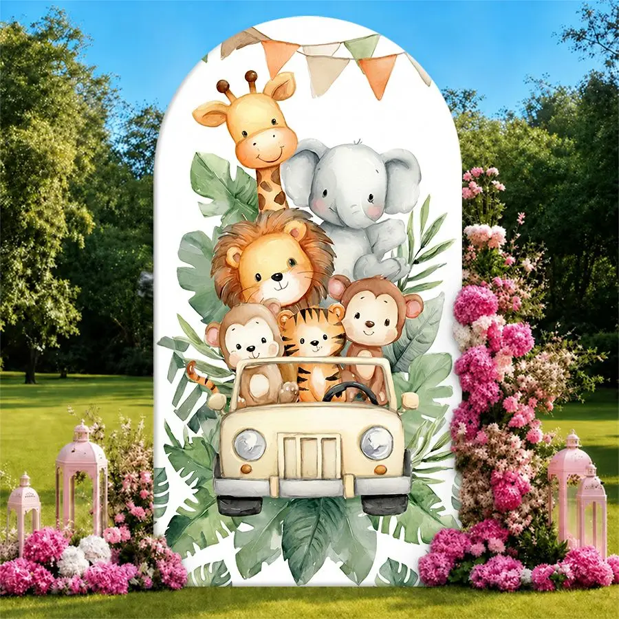 Cute Animals In Car Arch Backdrop Cover Party Backdrop Fabric Cover Birthday Party Baby Shower Photo Booth Background Decoration
Cute Animals In Car Arch Backdrop Cover Party Backdrop Fabric Cover Birthday Party Baby Shower Photo Booth Background Decoration