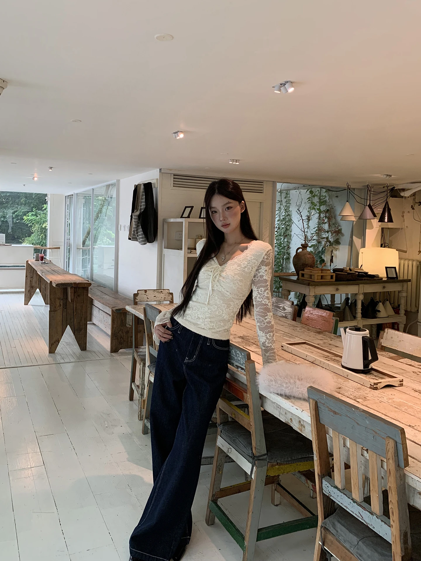 Red Celebri Club Women's Long Sve Lace T-irt Base Layer irt Inner Wear Maturi Light Sle High Waist Straight Cut
Red Celebri Club Women's Long Sve Lace T-irt Base Layer irt Inner Wear Maturi Light Sle High Waist Straight Cut