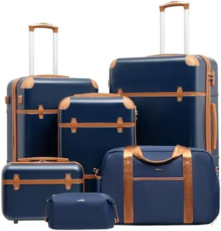 Lage Set 6-Piece Suitcase Set Carry On Lage PC Harde Lage TSA Lock Spinner Wheels Handle
Lage Set 6-Piece Suitcase Set Carry On Lage PC Harde Lage TSA Lock Spinner Wheels Handle