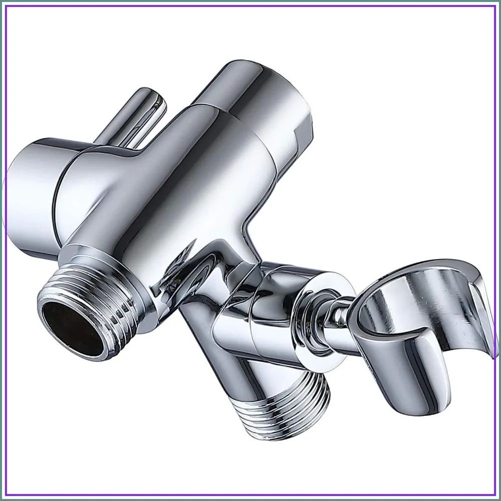G-Promise Solid Metal 3-Way Shower Arm Diverter with Hand Held Holder, G 1/2 Universal Replacement, Polished Chrome
G-Promise Solid Metal 3-Way Shower Arm Diverter with Hand Held Holder, G 1/2 Universal Replacement, Polished Chrome