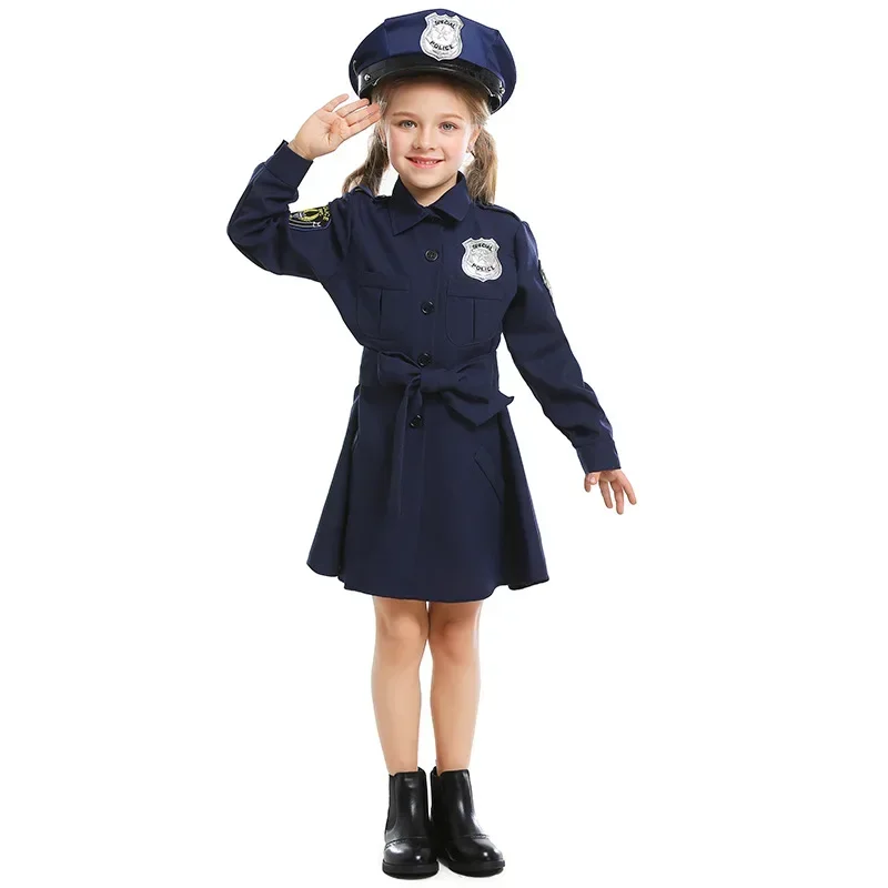 Halloween Children's Costume Cosplay Cute Police Performance Clothes Girls Slim One-piece Long Sleeve Police Dress
Halloween Children's Costume Cosplay Cute Police Performance Clothes Girls Slim One-piece Long Sleeve Police Dress