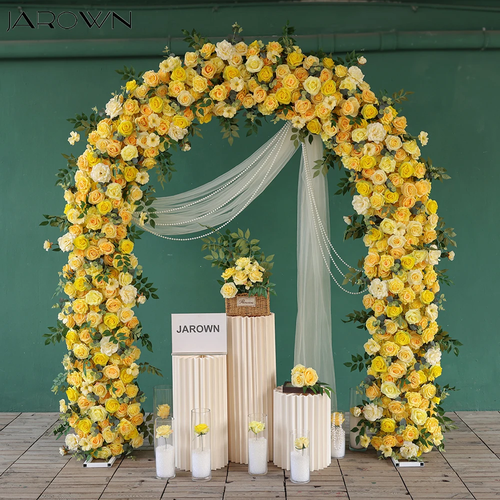 Artificial Flowers Decoration Yellow Series Rose Eucalyptus Greens Flower Arrangement for Birthday Party Event Decor J2677
Artificial Flowers Decoration Yellow Series Rose Eucalyptus Greens Flower Arrangement for Birthday Party Event Decor J2677