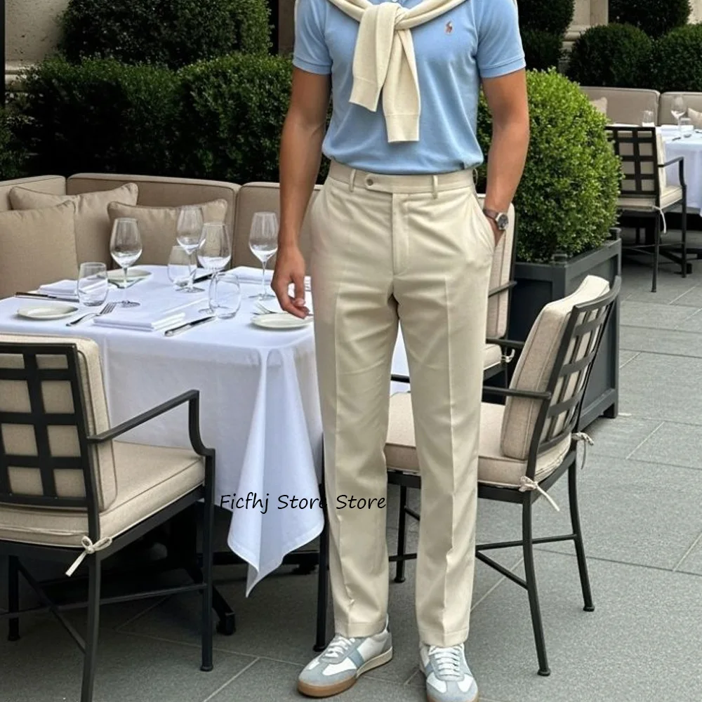 Деловые повседневные мужские брюки, однотонные брюки для мужчин, брюки из полиэстера, прямые брюки, рабочая классическая одежда
Деловые повседневные мужские брюки, однотонные брюки для мужчин, брюки из полиэстера, прямые брюки, рабочая классическая одежда
