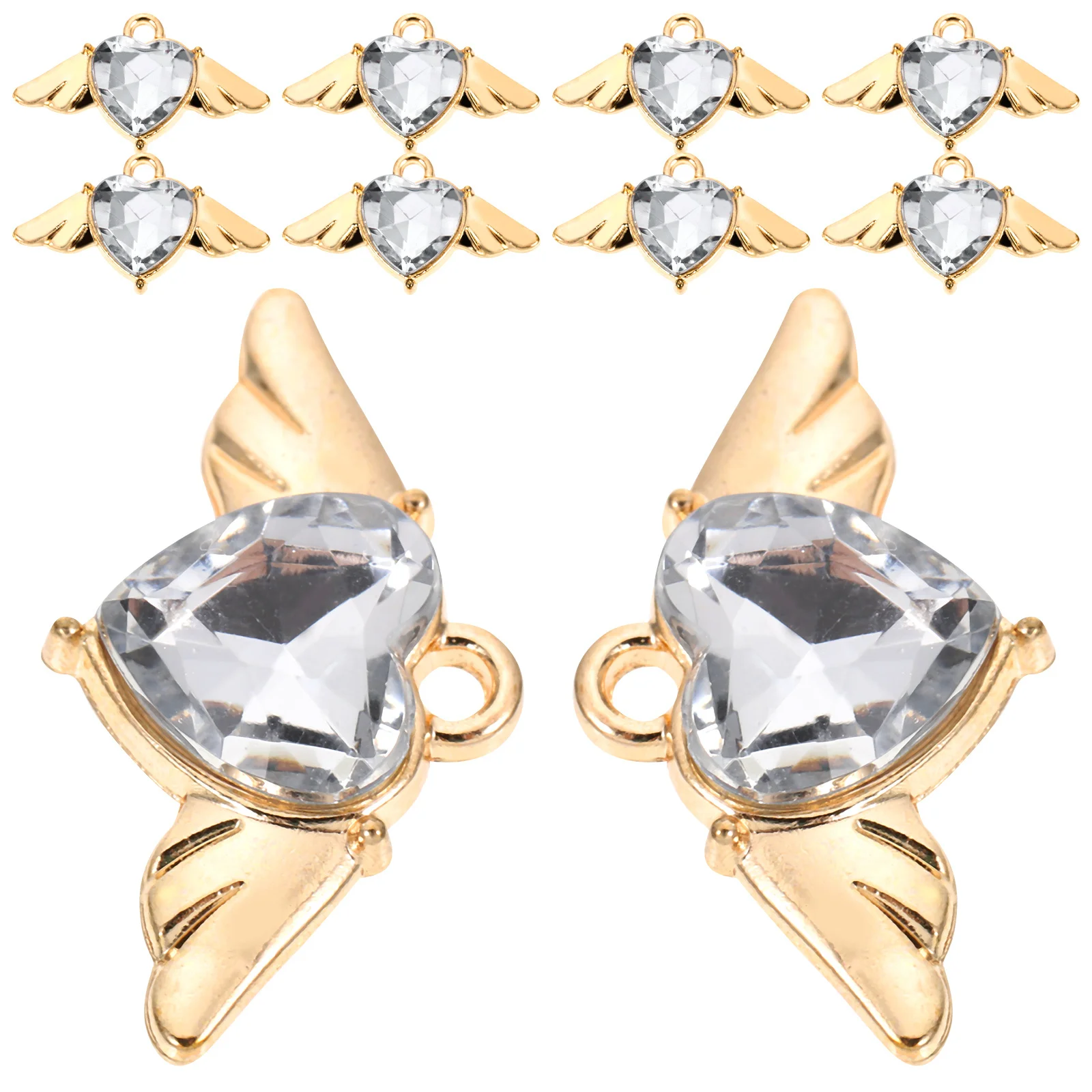 10Pcs Diamond Charms Durable Alloy Crafting Supplies Jewelry Making Pendants Earrings Bracelet Connectors
10Pcs Diamond Charms Durable Alloy Crafting Supplies Jewelry Making Pendants Earrings Bracelet Connectors