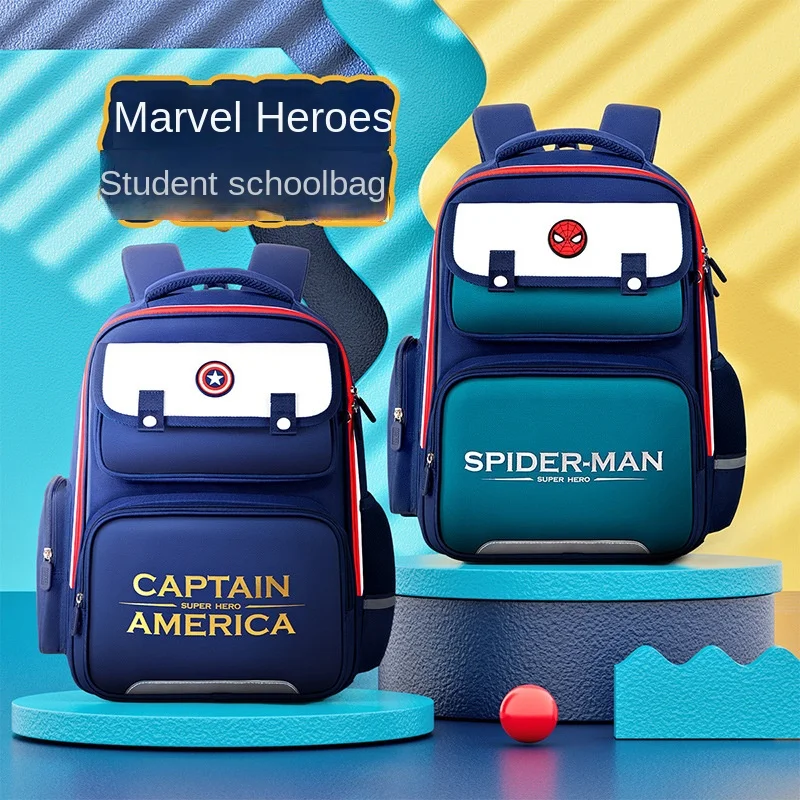Новая ортопедическая школьная сумка для мальчиков Marvel, рюкзак на плечо для учеников начальной школы, Человек-паук, Капитан Америка, большая вместимость, легкие Mochilas
Новая ортопедическая школьная сумка для мальчиков Marvel, рюкзак на плечо для учеников начальной школы, Человек-паук, Капитан Америка, большая вместимость, легкие Mochilas