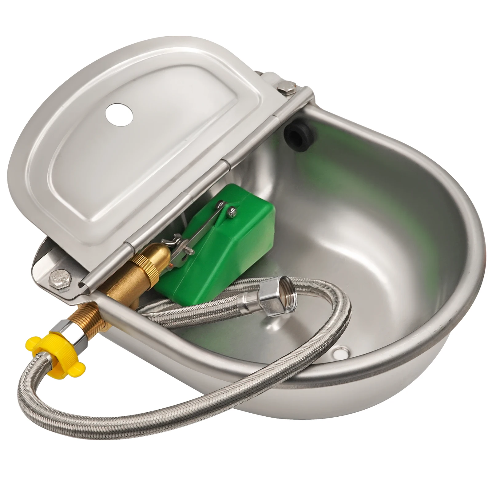Copper Valve Cow Drinking Bowl Stainless Steel Automatic Float Water Outlet Cup Goat Drinker For Pig/Cattle/Sheep/Horse/Dog
Copper Valve Cow Drinking Bowl Stainless Steel Automatic Float Water Outlet Cup Goat Drinker For Pig/Cattle/Sheep/Horse/Dog