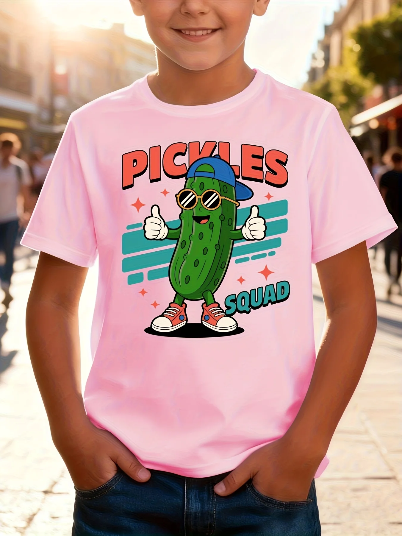 Kimchi Theme Children's T-shirt - Cucumber Dill Kimchi Pattern Short Sleeve Simple Fashion Round Neck Parent Child T-shirt
Kimchi Theme Children's T-shirt - Cucumber Dill Kimchi Pattern Short Sleeve Simple Fashion Round Neck Parent Child T-shirt