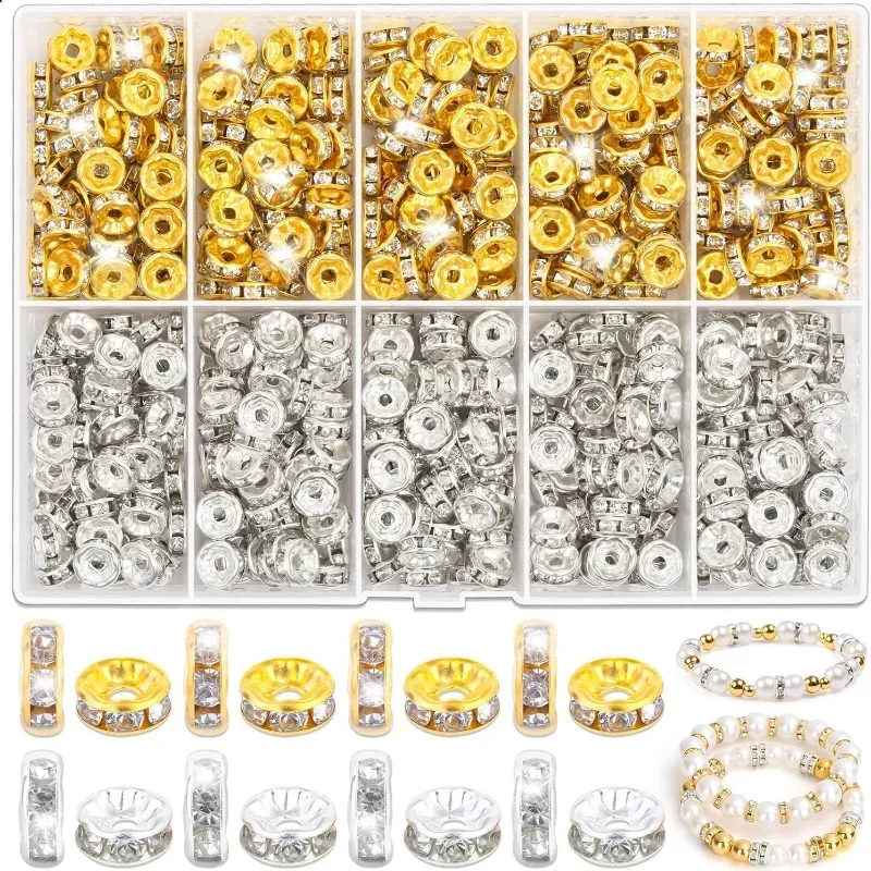600 Pieces of Boxed DIY Color Interval Beads Bracelet Inlaid Rims for Handmade Accessories Jewelry Making
600 Pieces of Boxed DIY Color Interval Beads Bracelet Inlaid Rims for Handmade Accessories Jewelry Making