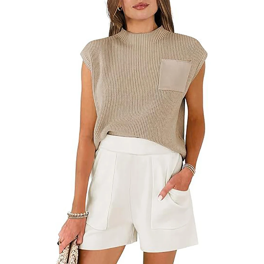 Short Pants Sets Women's Solid Shorts Pocket Two-piece Suit Sets for Women 2 Pieces Outfit Elegant Women's Summer Clothes Set
Short Pants Sets Women's Solid Shorts Pocket Two-piece Suit Sets for Women 2 Pieces Outfit Elegant Women's Summer Clothes Set