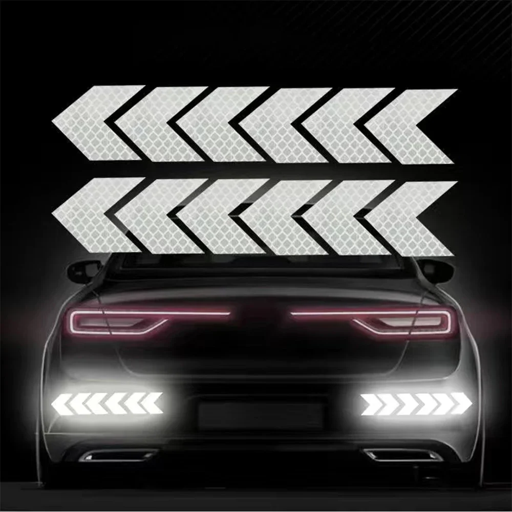 12 Pcs/Set Reflective Sign Tape Warning Safety Sticker for Car Bumper Trunk Reflector Hazard Tape Motorcycle Accessories
12 Pcs/Set Reflective Sign Tape Warning Safety Sticker for Car Bumper Trunk Reflector Hazard Tape Motorcycle Accessories