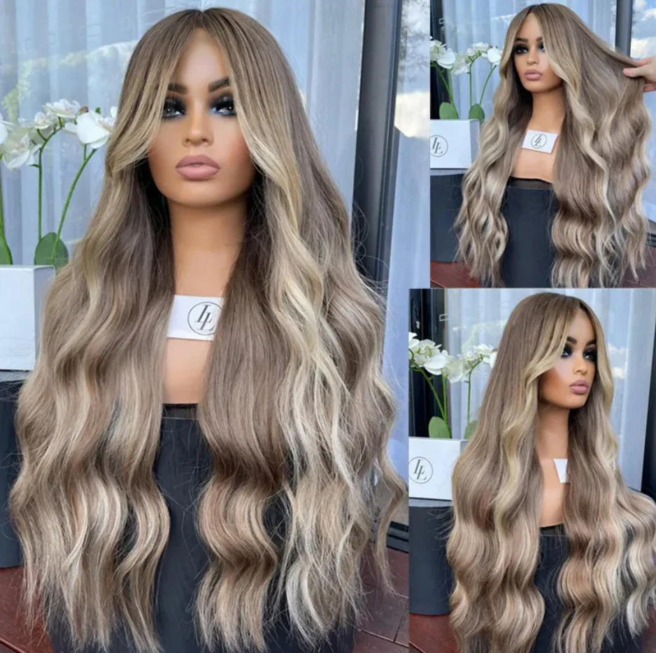 Dark Rooted Ash Blonde Highlights Long Wavy Wig 13X4 Lace Front Wig Heat Safe Synthetic Hair Womens Gift Wig Fast Shipping Wig
Dark Rooted Ash Blonde Highlights Long Wavy Wig 13X4 Lace Front Wig Heat Safe Synthetic Hair Womens Gift Wig Fast Shipping Wig