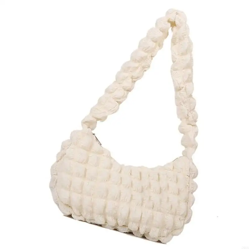 Fashionable Quilted Shoulder Bag for Commuters and Students Minimalists Pleated Bubble Puffer Underarm Bag Large Handbag 20CA
Fashionable Quilted Shoulder Bag for Commuters and Students Minimalists Pleated Bubble Puffer Underarm Bag Large Handbag 20CA