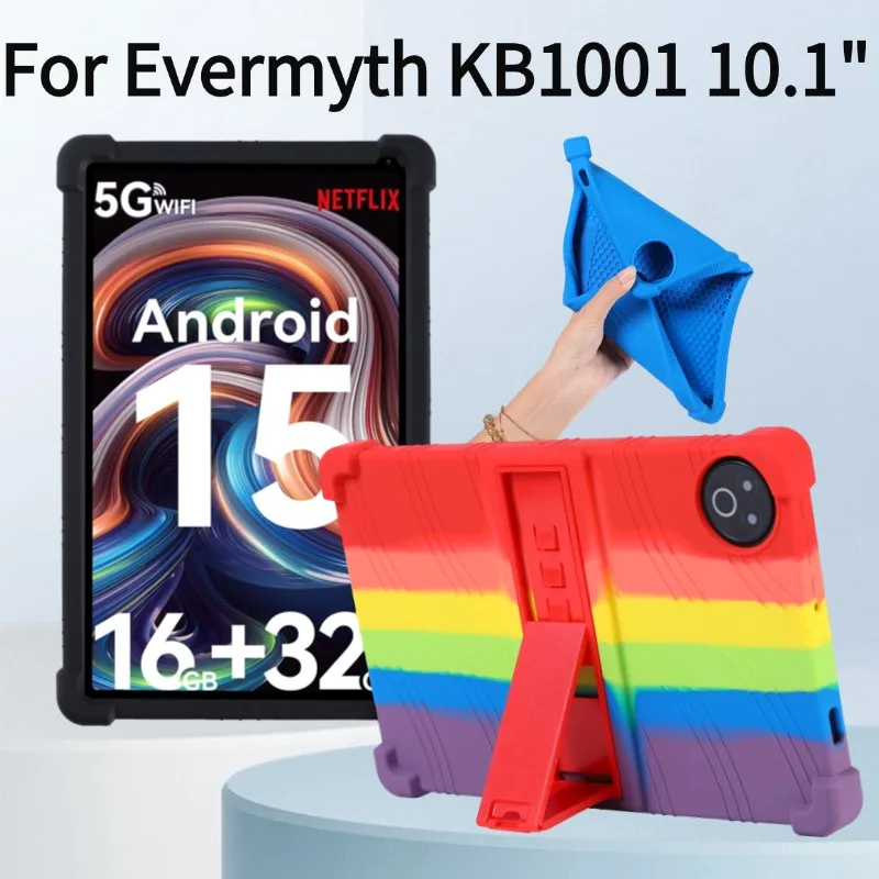 For Evermyth KB1001 10.1 Inch 5G Kids Case Tablet Shockproof Cover for Android 1 Soft Silicon Stand Protective Shell
For Evermyth KB1001 10.1 Inch 5G Kids Case Tablet Shockproof Cover for Android 1 Soft Silicon Stand Protective Shell
