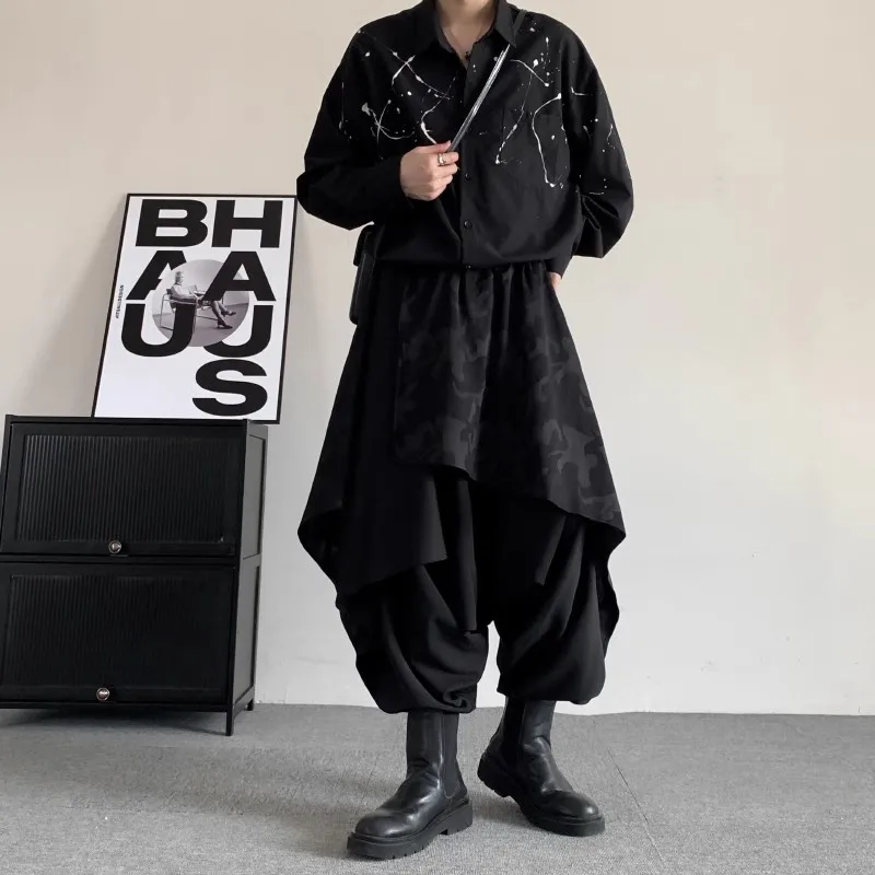 Loose Black Harun Pants hanging crotch pants Trend Japanese Yamamoto Style 2024 Summer Men Wide Leg Pants y2k Anime fashion
Loose Black Harun Pants hanging crotch pants Trend Japanese Yamamoto Style 2024 Summer Men Wide Leg Pants y2k Anime fashion