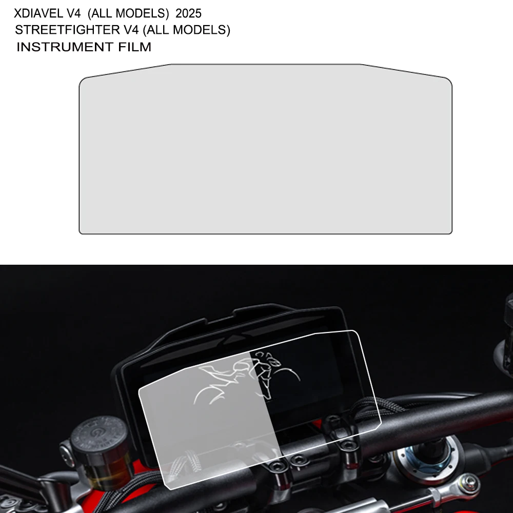 For Ducati Streetfighter V4 XDiavel V4 2025 Motorcycle Accessories Scratch Cluster Screen Dashboard Protection Instrument Film
For Ducati Streetfighter V4 XDiavel V4 2025 Motorcycle Accessories Scratch Cluster Screen Dashboard Protection Instrument Film