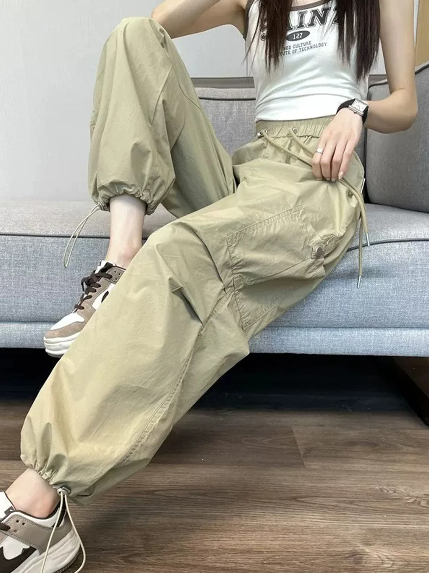 American Style Ice Silk Quick Dry Work Pants Women Summer Thin High Waist Trousers Sports Climbing Outdoor Casual Pants
American Style Ice Silk Quick Dry Work Pants Women Summer Thin High Waist Trousers Sports Climbing Outdoor Casual Pants