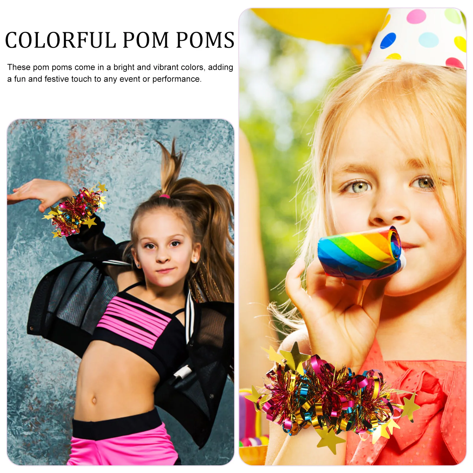 14 pcs Five-pointed Ball Wrist Flowers Colorful Pom Poms Cheerleading Props Plastic Comfortable Soft Team Sports
14 pcs Five-pointed Ball Wrist Flowers Colorful Pom Poms Cheerleading Props Plastic Comfortable Soft Team Sports