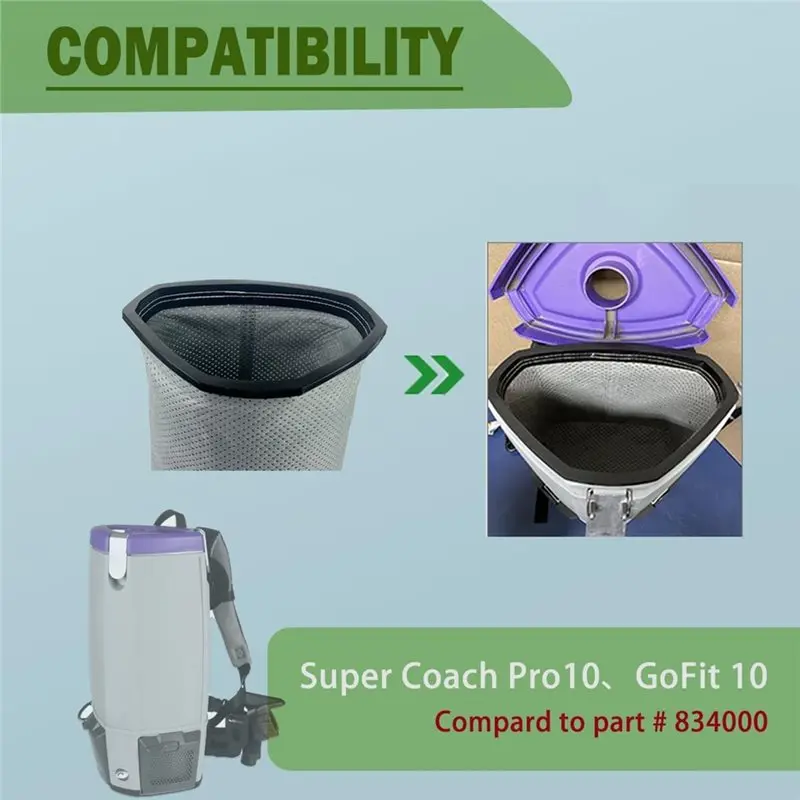 A69T 13PCS For Proteam Super Coach Pro 10 / Gofit 10 Backpack Vacuum Attachment Micro Filter Bags+ Reusable Cloth Bag
A69T 13PCS For Proteam Super Coach Pro 10 / Gofit 10 Backpack Vacuum Attachment Micro Filter Bags+ Reusable Cloth Bag