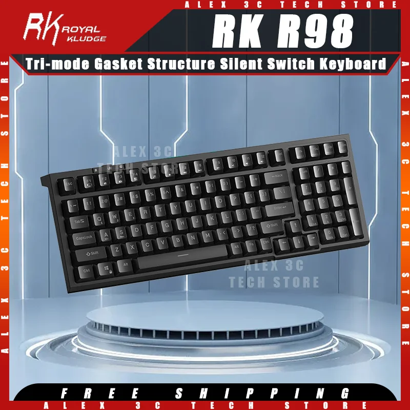 RK R98 Mechanical Keyboard Tri-mode Wireless Silent Switch Gasket Structure Ergonomics Office Laptop Keyboard Pc Accesseories
RK R98 Mechanical Keyboard Tri-mode Wireless Silent Switch Gasket Structure Ergonomics Office Laptop Keyboard Pc Accesseories 
