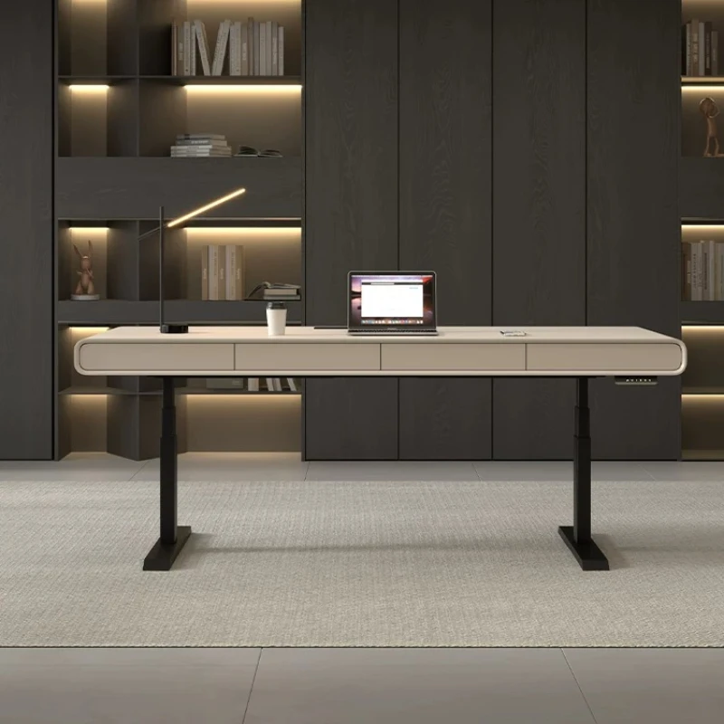 Italian Minimalist Smart Standing Desk Dual-Motor Height Adjustable Solid Wood Desk with Drawers Ergonomic Workstation furniture
Italian Minimalist Smart Standing Desk Dual-Motor Height Adjustable Solid Wood Desk with Drawers Ergonomic Workstation furniture
