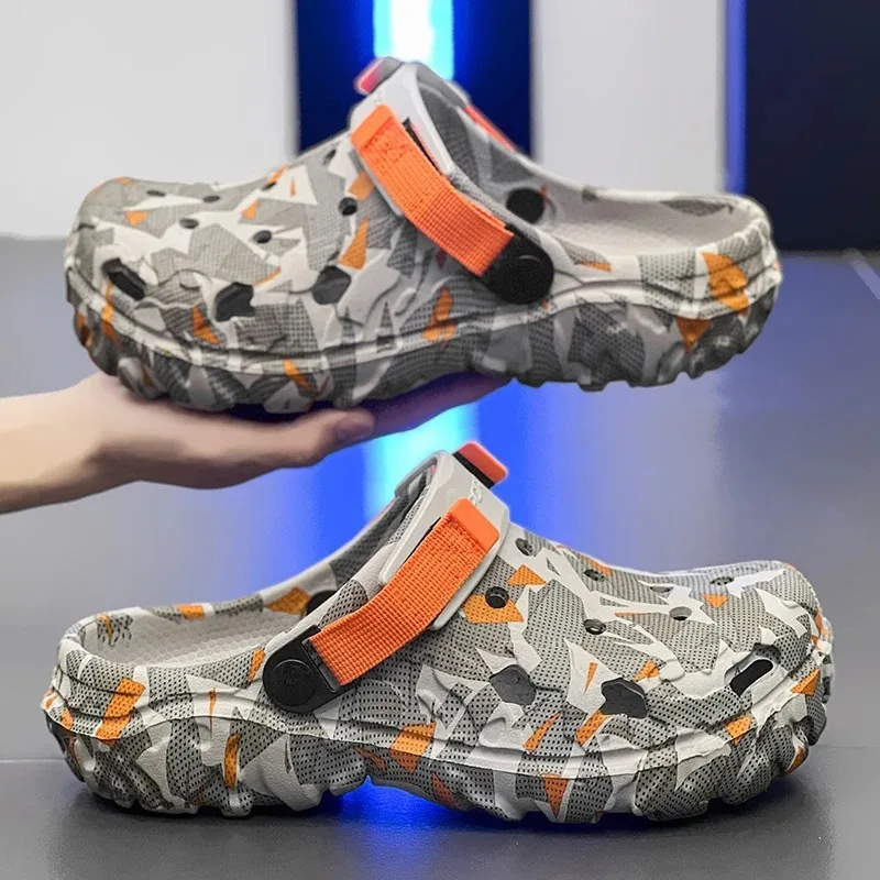 New Men's Clogs Slippers Sandal Men Garden Shoes Flat Camouflage Sandals Male Sneakers Outdoor Flip Flops Home Clogs
New Men's Clogs Slippers Sandal Men Garden Shoes Flat Camouflage Sandals Male Sneakers Outdoor Flip Flops Home Clogs