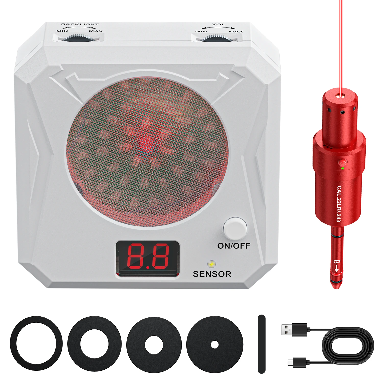 22LR.243 Dual purpose Red Dot Trainer and Infrared Induction Electronic Laser Target Training Toy Equipment
22LR.243 Dual purpose Red Dot Trainer and Infrared Induction Electronic Laser Target Training Toy Equipment