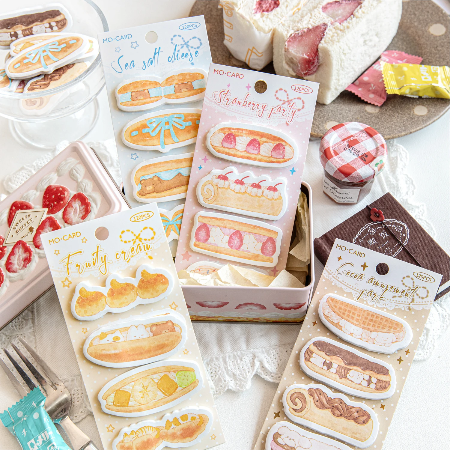 120pcs cream Shop Kawaii cream bread Appearance Message Sticker Creative Student Stationery Scrapbook Sticker
120pcs cream Shop Kawaii cream bread Appearance Message Sticker Creative Student Stationery Scrapbook Sticker