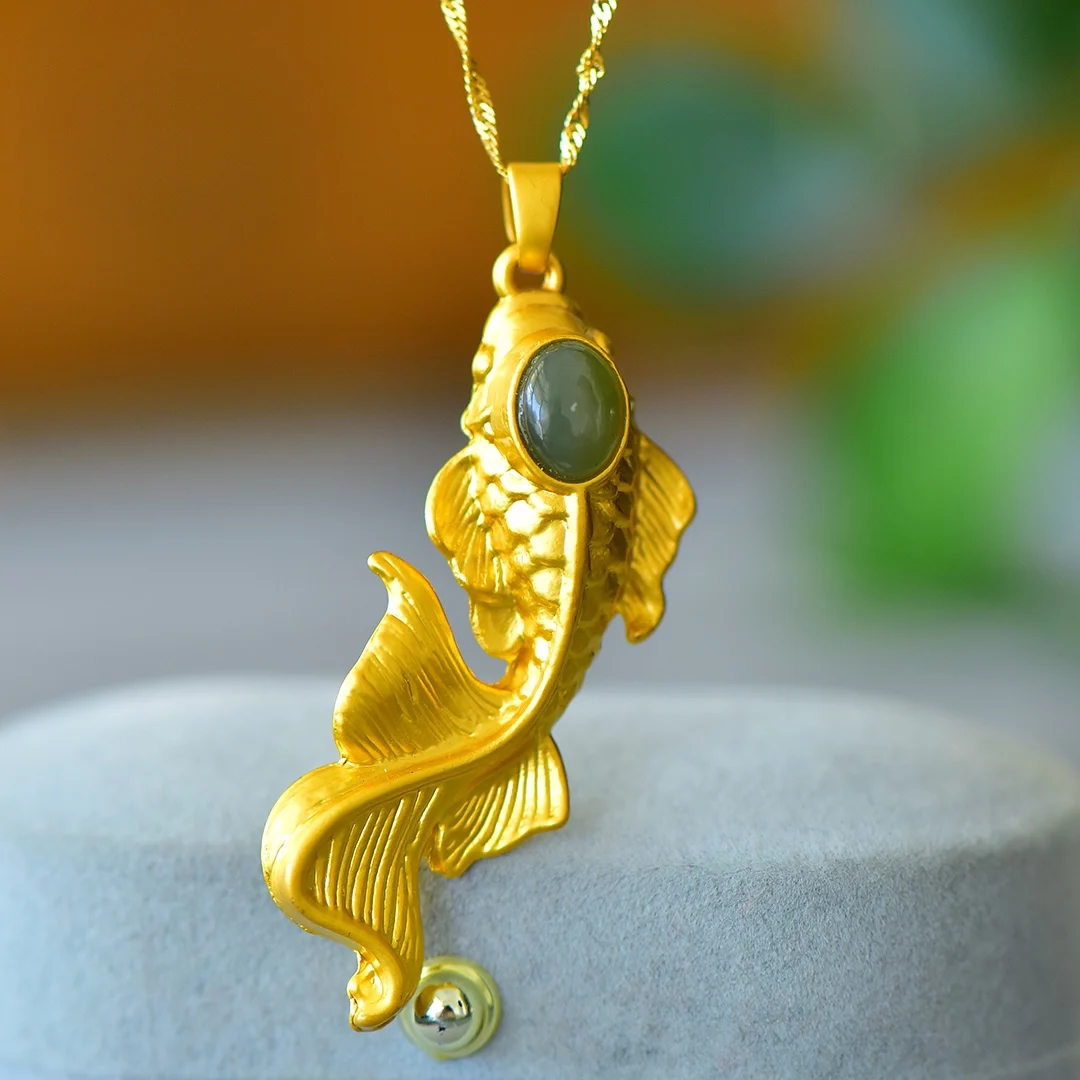 Natural, Hetian Jade, fish jump dragon door, fashion earrings, pendants, wholesale
Natural, Hetian Jade, fish jump dragon door, fashion earrings, pendants, wholesale