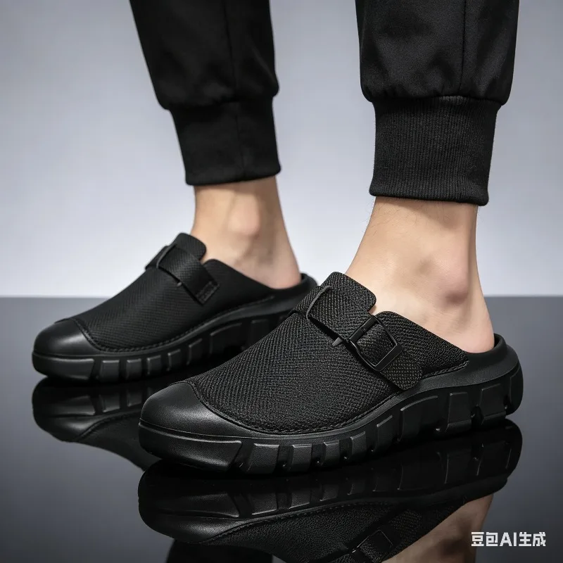 Summer Mens Casual Shoes Mesh Breathable Half Slippers Fashion Walking Sneakers Handmade Male Sandals Lightweight Non-slip Clogs
Summer Mens Casual Shoes Mesh Breathable Half Slippers Fashion Walking Sneakers Handmade Male Sandals Lightweight Non-slip Clogs