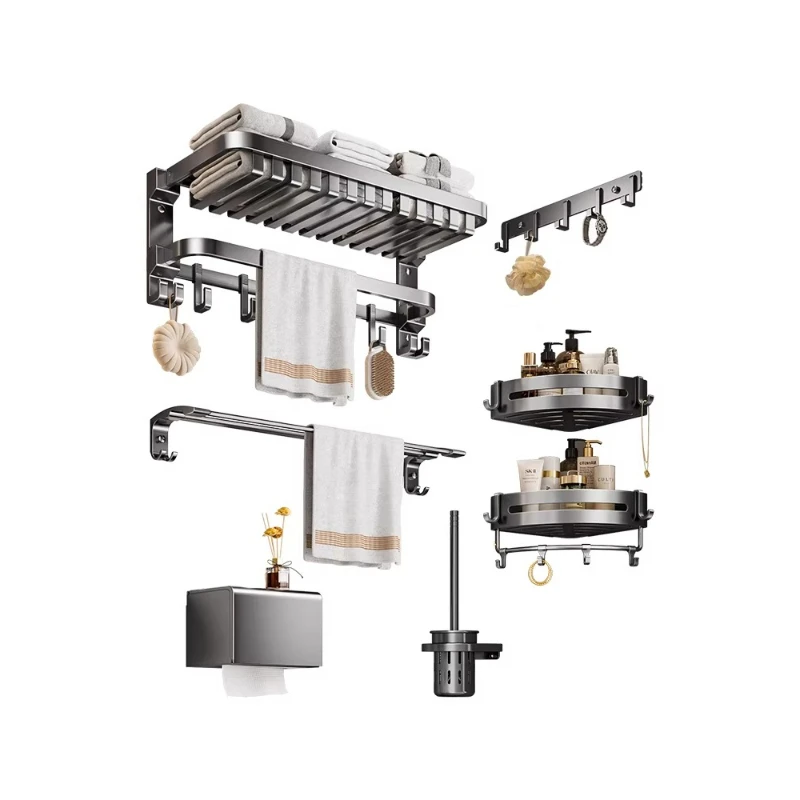 Toilet Non-punching Bath Towel Holder Bathroom Toilet Net Basket Foldable Shelf Gun Ash
Toilet Non-punching Bath Towel Holder Bathroom Toilet Net Basket Foldable Shelf Gun Ash